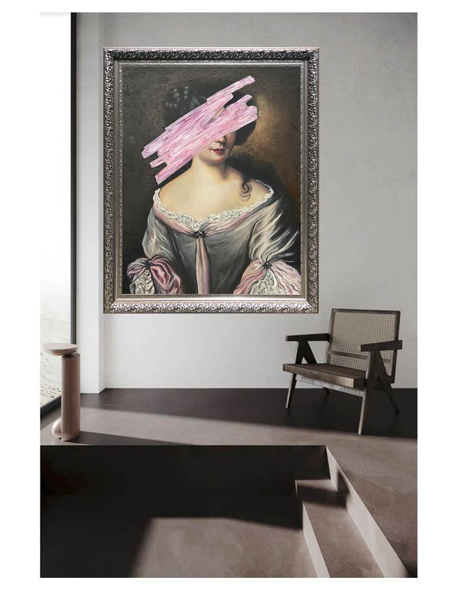 Pintura Maria Mancini en otros tiempos técnica óleo 2