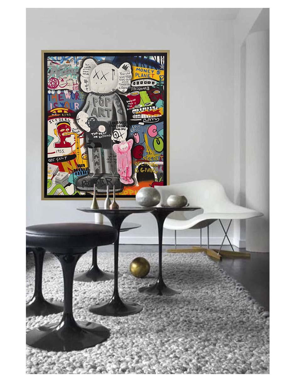 Pintura Kaws The Best or Nothing técnica mixta Kaws 4