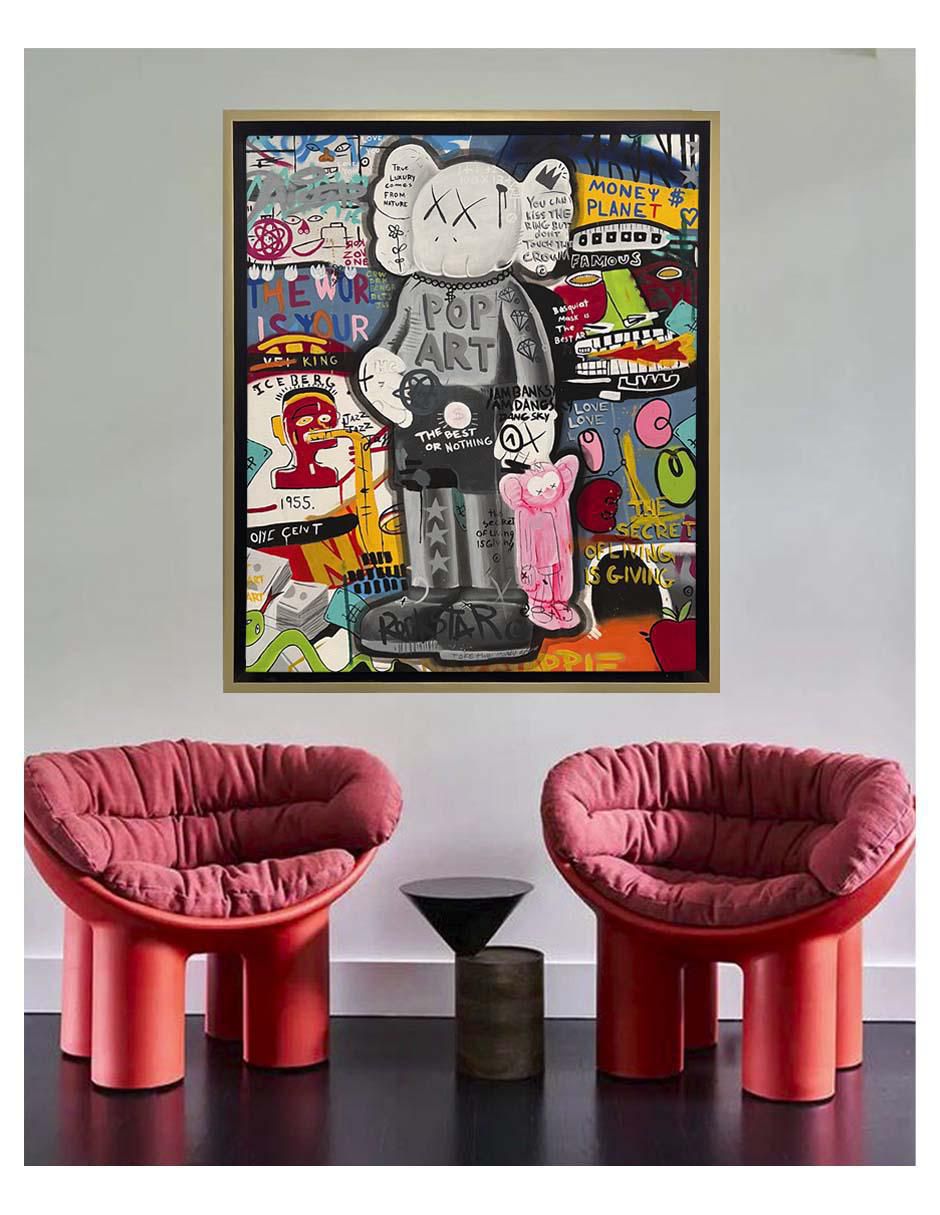 Pintura Kaws The Best or Nothing técnica mixta Kaws 5