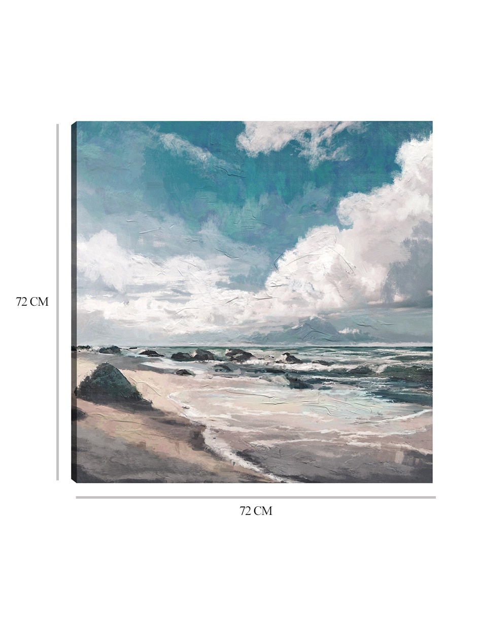 Cuadro decorativo técnica mixta Playas 2