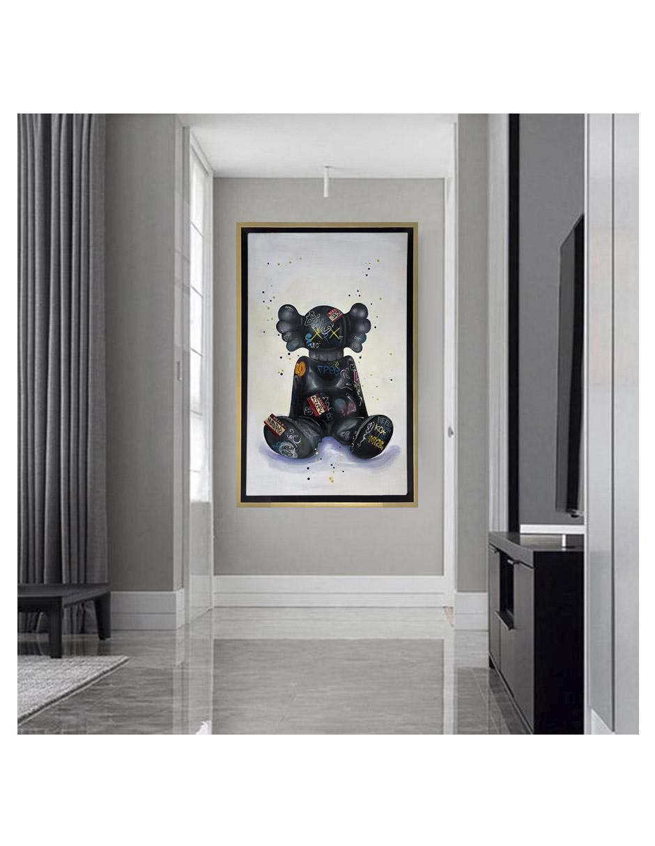 Pintura KawsK G técnica acrílico Kaws pop 3