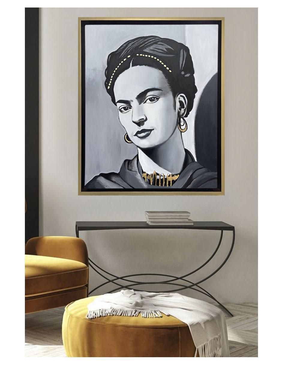 Pintura Frida Kahlo técnica acrílico Frida 4