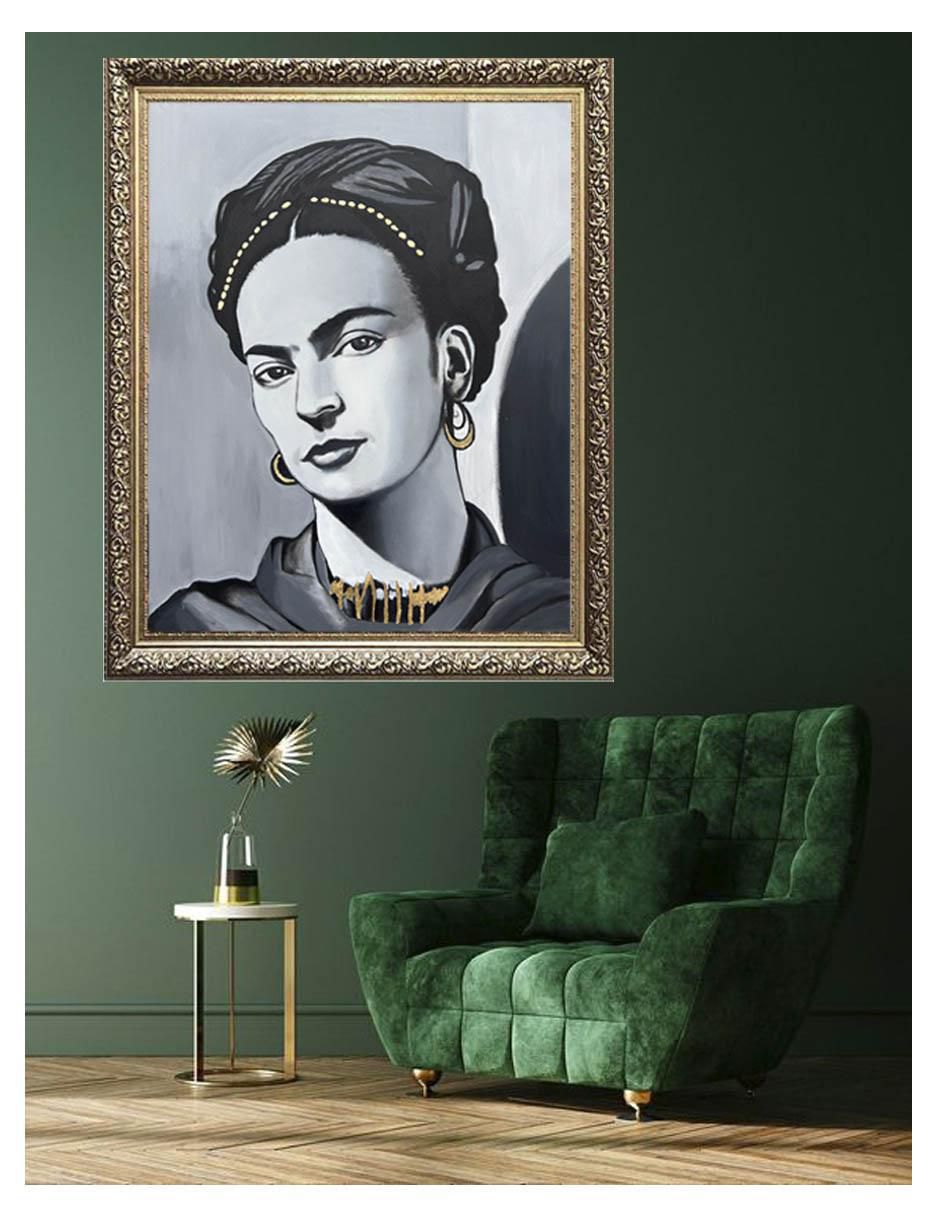 Pintura Frida Kahlo técnica acrílico Frida 2