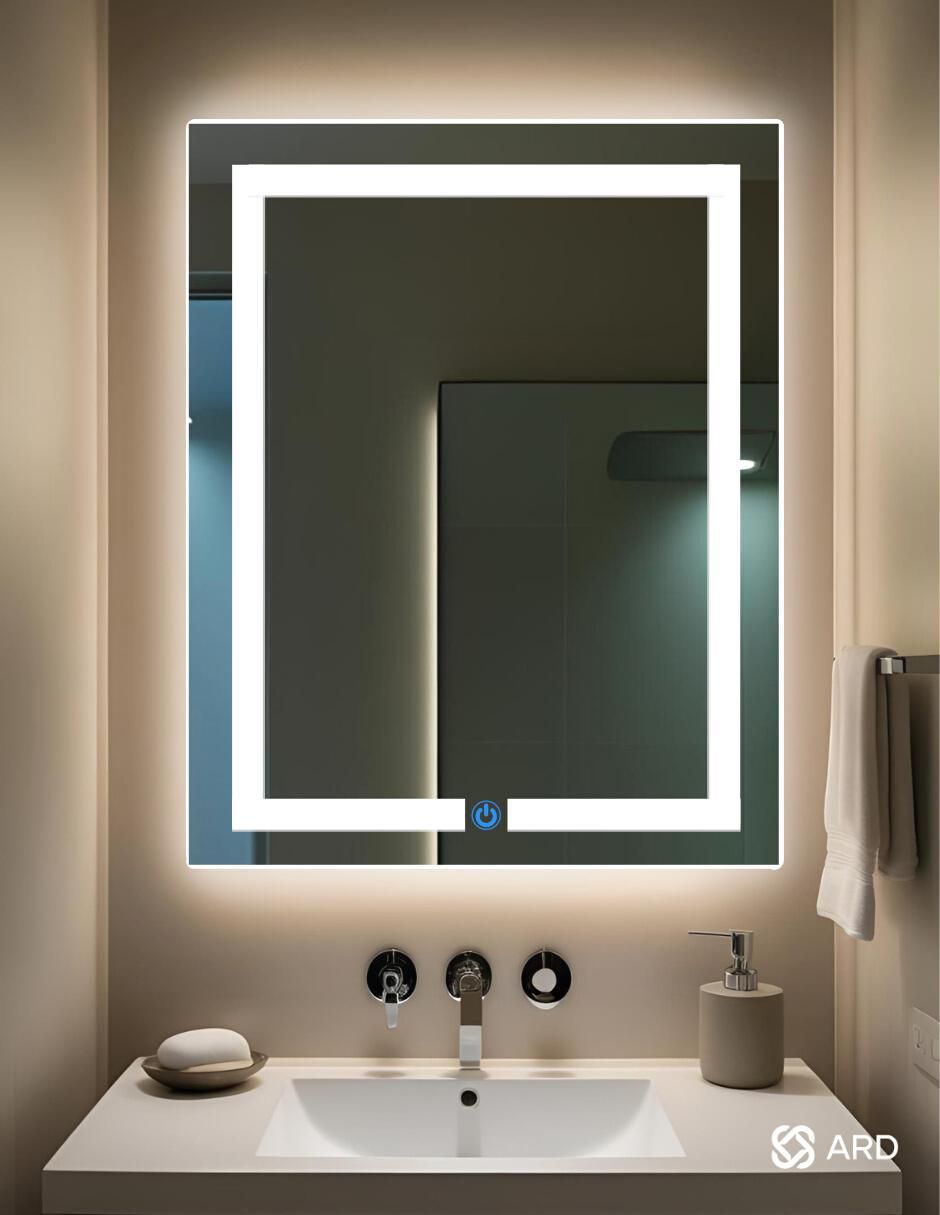 Espejo rectangular para baño con luz led Luminous Glass 3