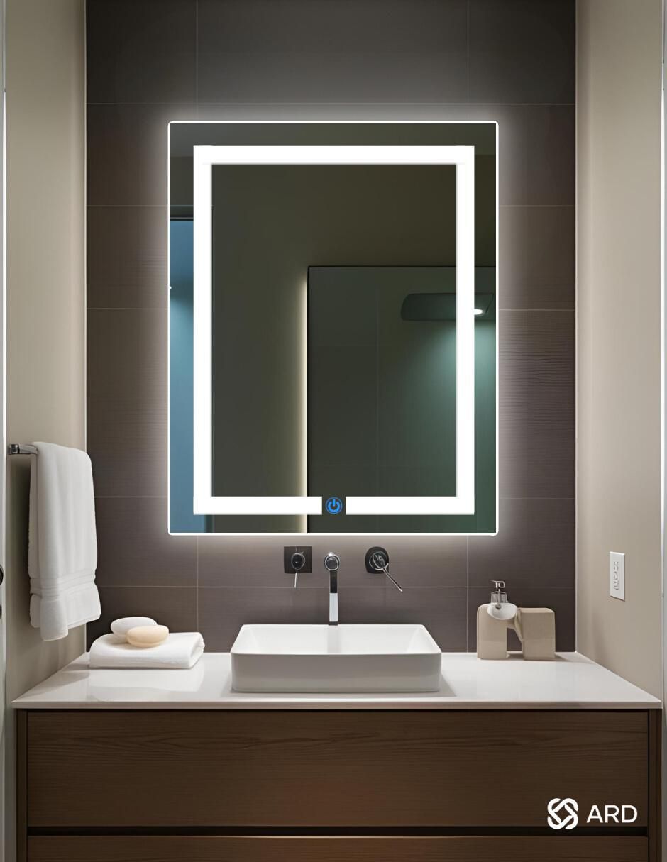Espejo rectangular para baño con luz led Luminous Glass 5
