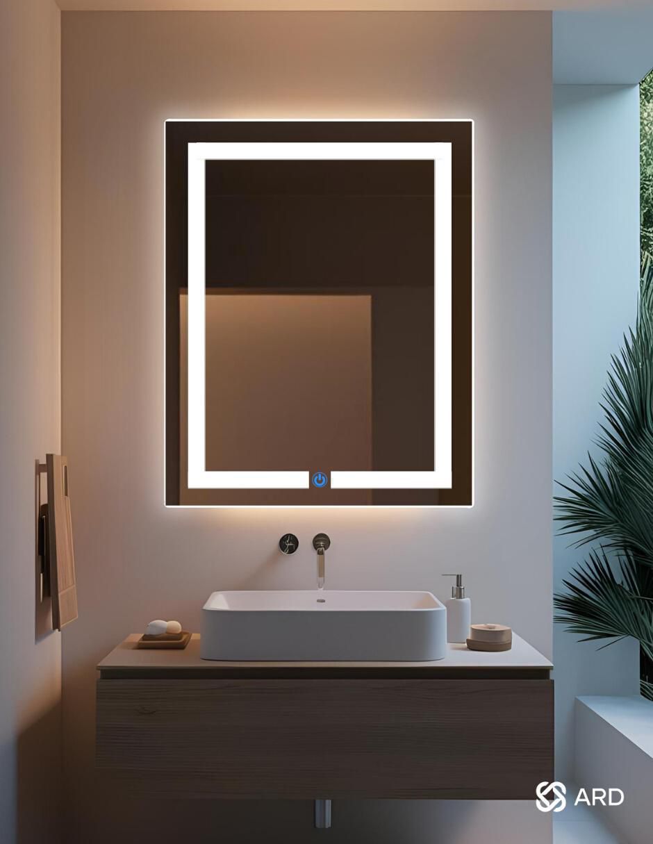 Espejo rectangular para baño con luz led Luminous Glass 6