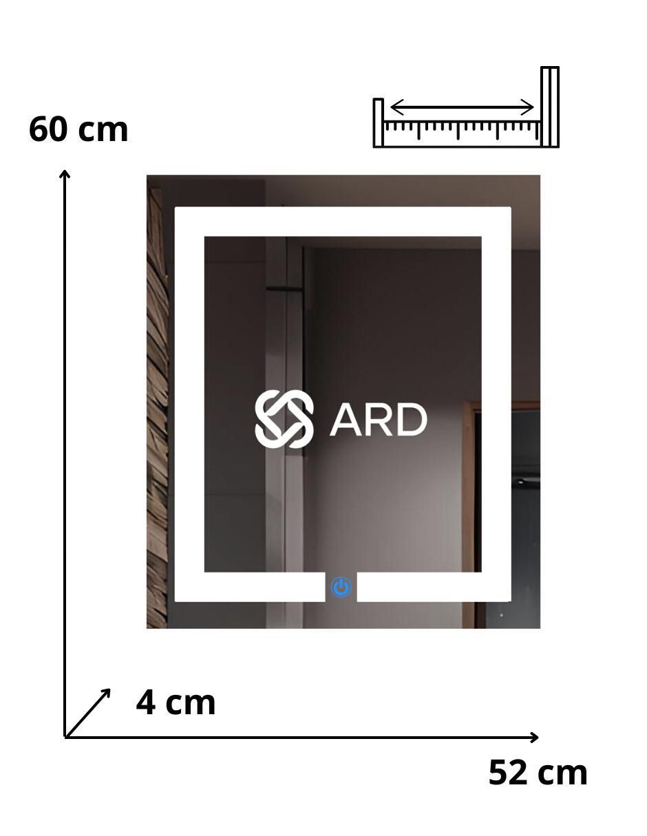 Espejo rectangular para baño con luz led Luminous Glass 9