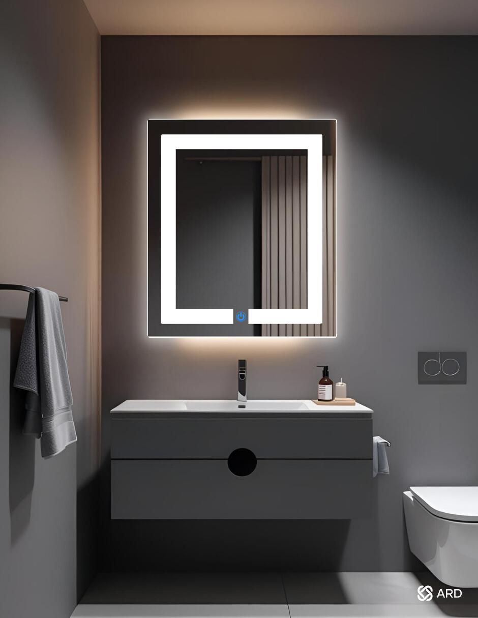 Espejo rectangular para baño con luz led Luminous Glass 4