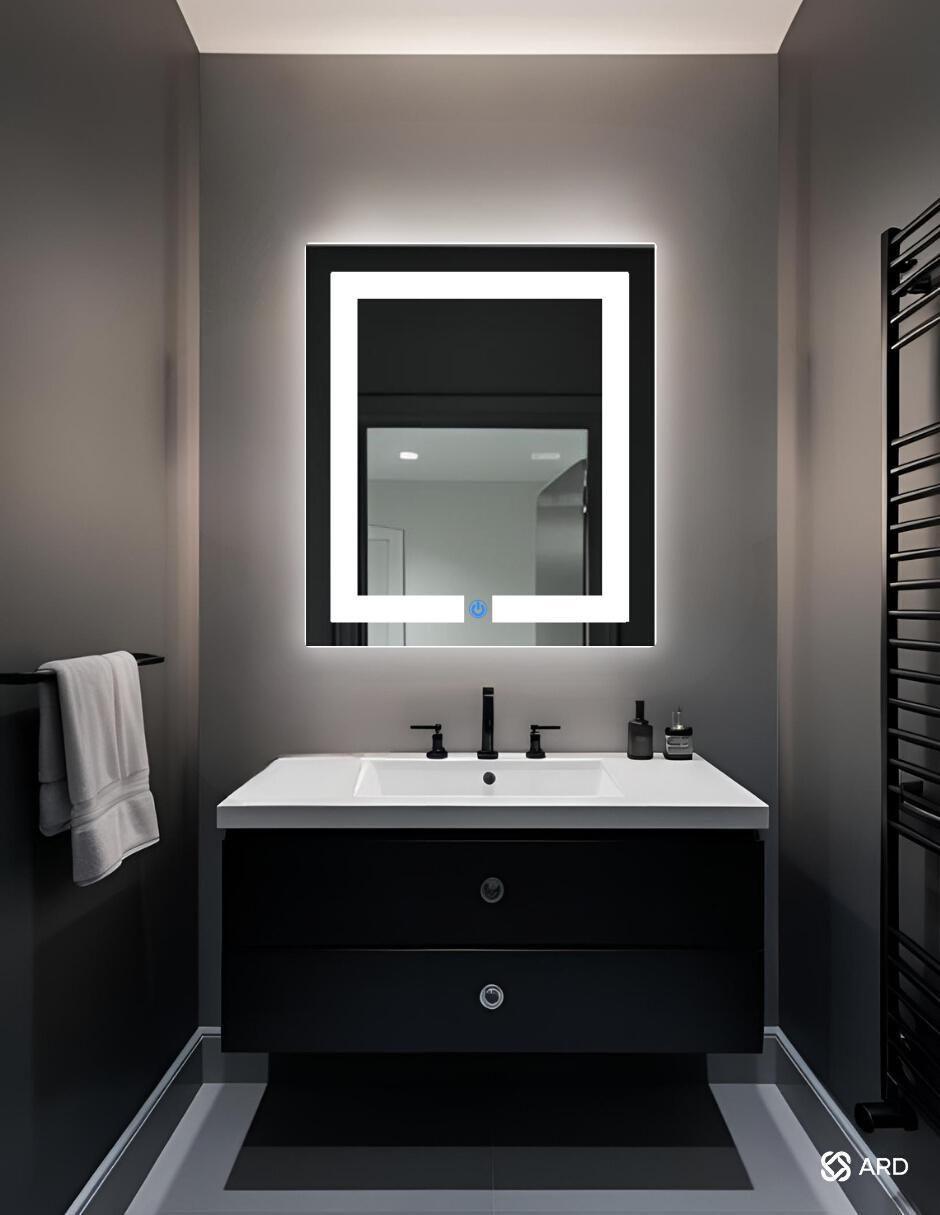 Espejo rectangular para baño con luz led Luminous Glass 5
