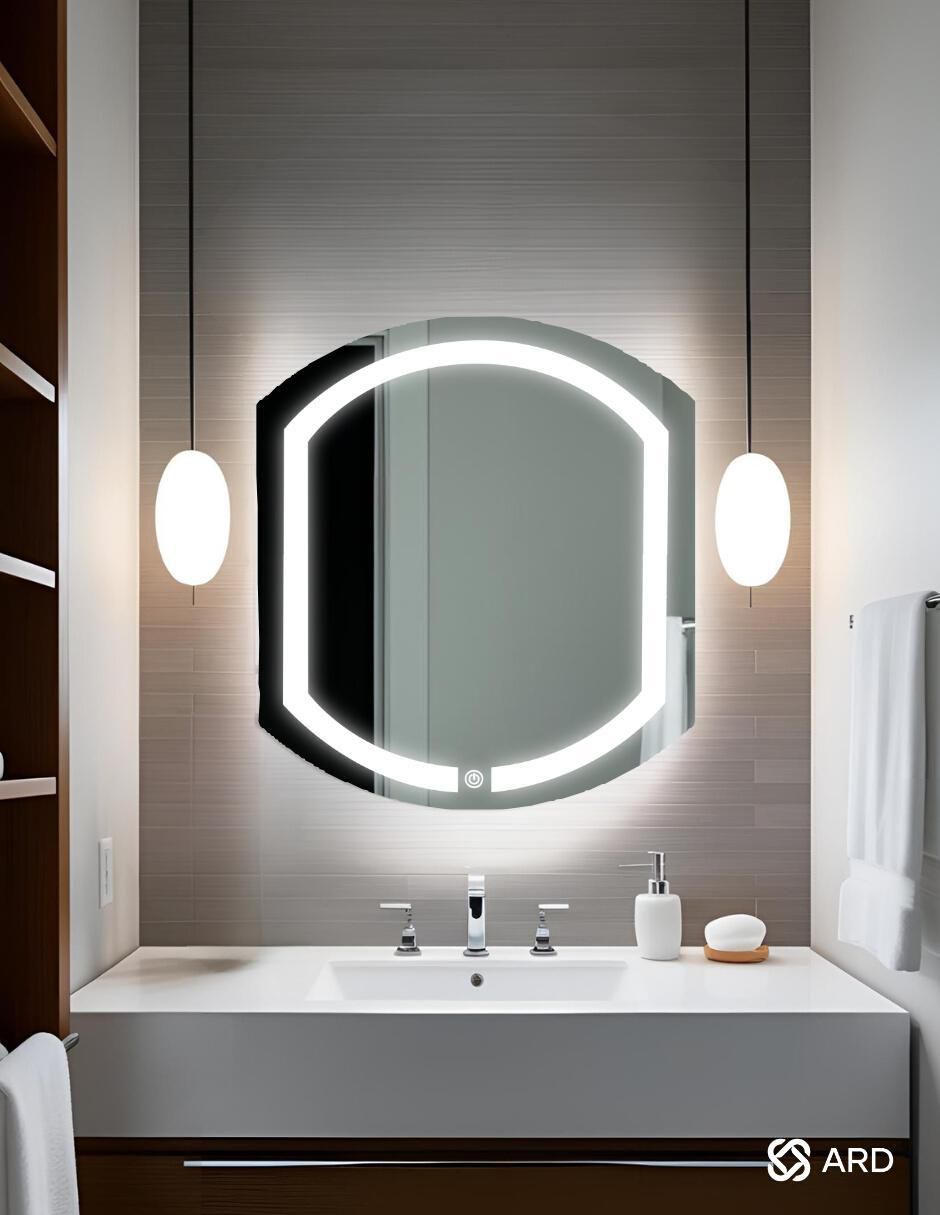 Espejo ovalado para baño con luz led Luminous Capsule 3