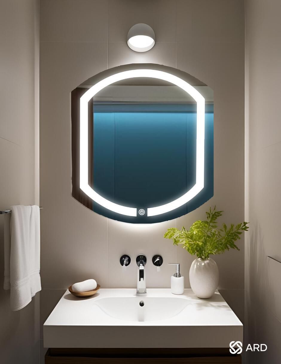 Espejo ovalado para baño con luz led Luminous Capsule 5