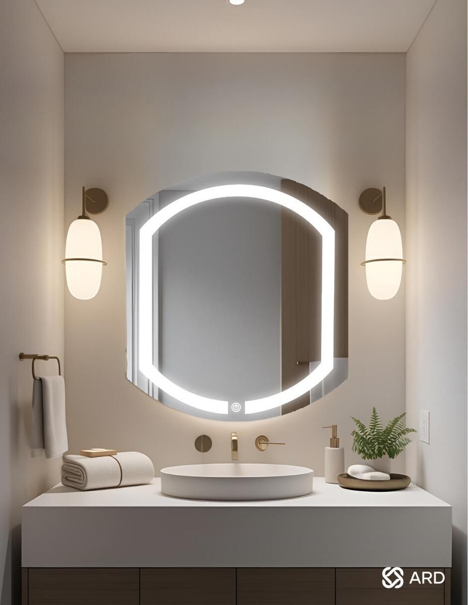 Espejo ovalado para baño con luz led Luminous Capsule 7