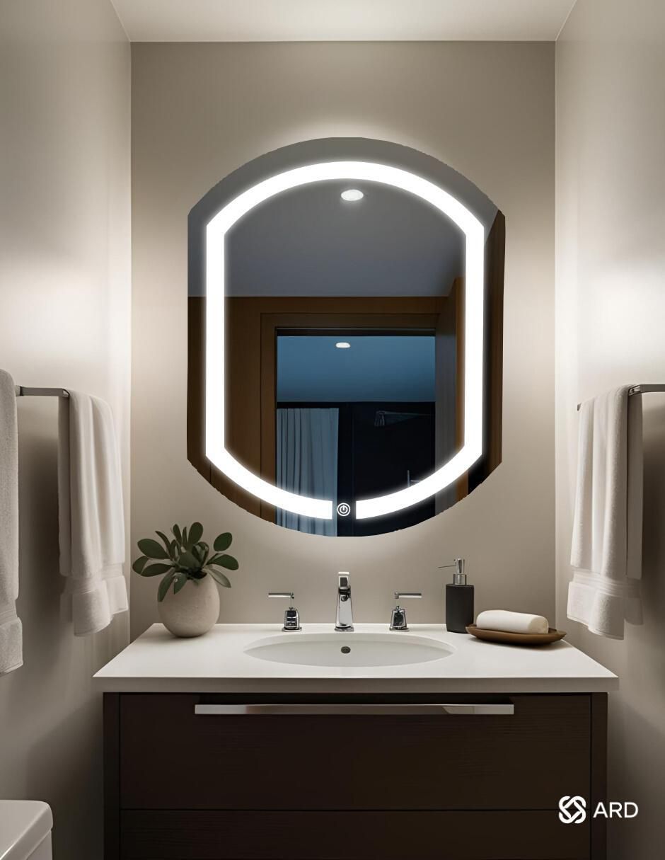 Espejo ovalado para baño con luz Led Luminous Capsule 2