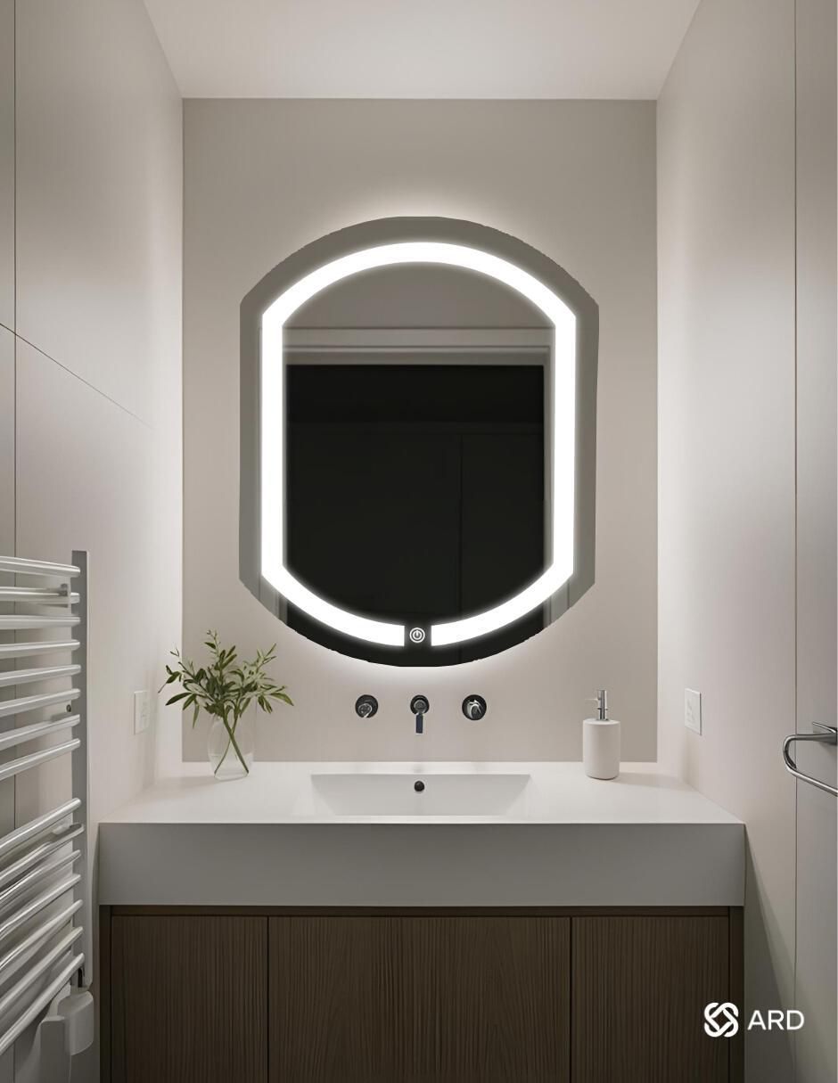 Espejo ovalado para baño con luz Led Luminous Capsule 7