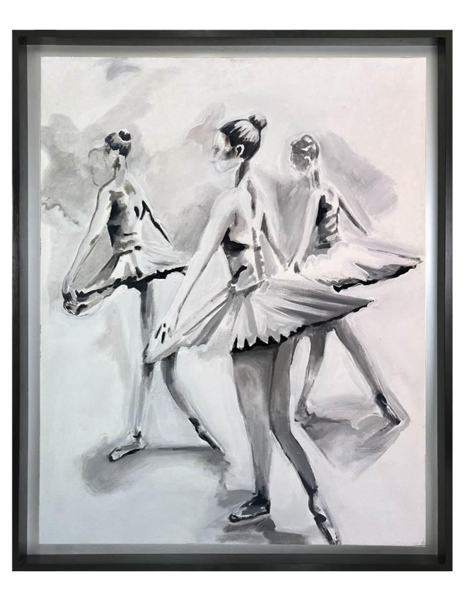 Pintura Armonía en Movimiento técnica acrílico Bailarinas Pintura Armonía en Movimiento técnica acrílico Bailarinas
