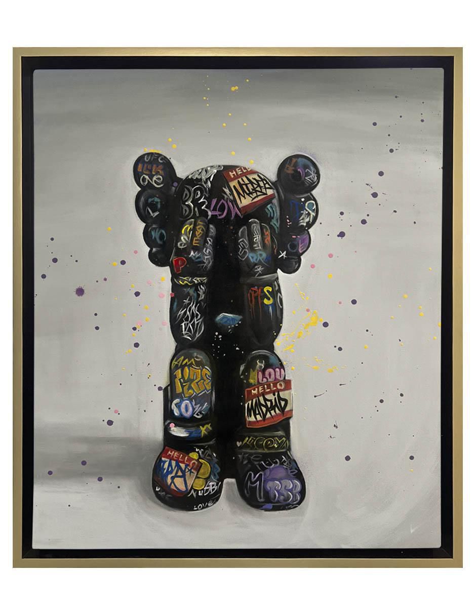 Pintura Kawsk B técnica mixta Kaws