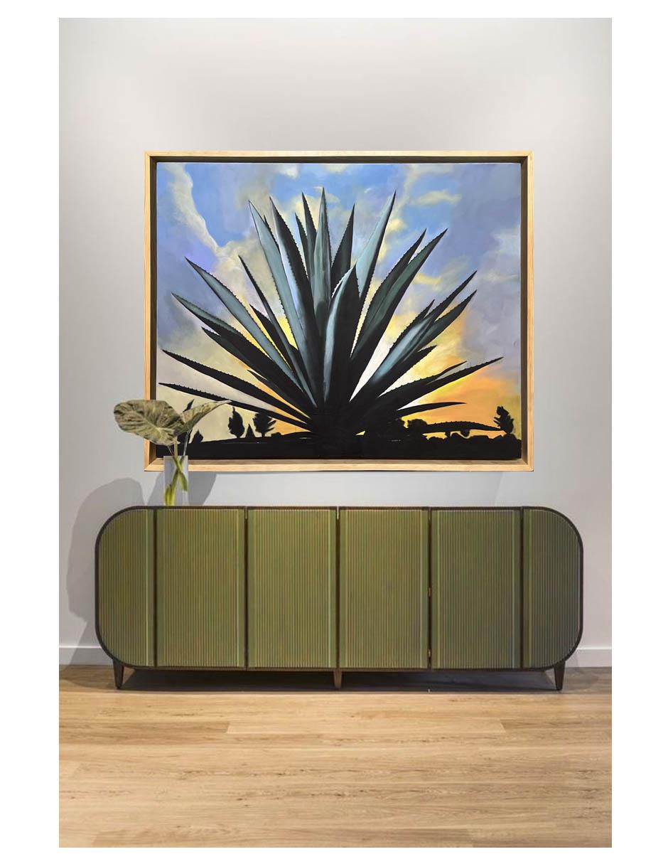 Pintura Jalisco técnica acrílico Agaves 2