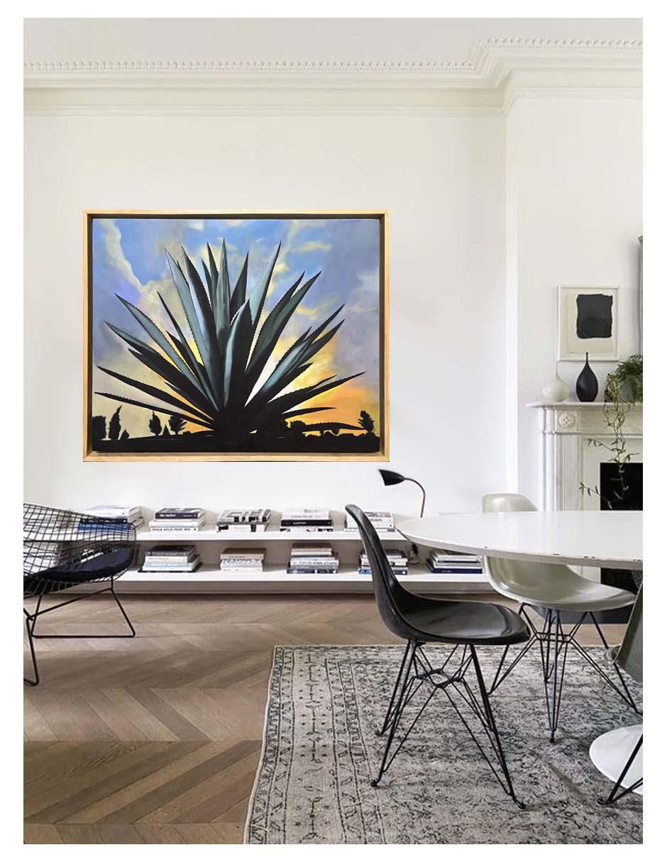 Pintura Jalisco técnica acrílico Agaves 3