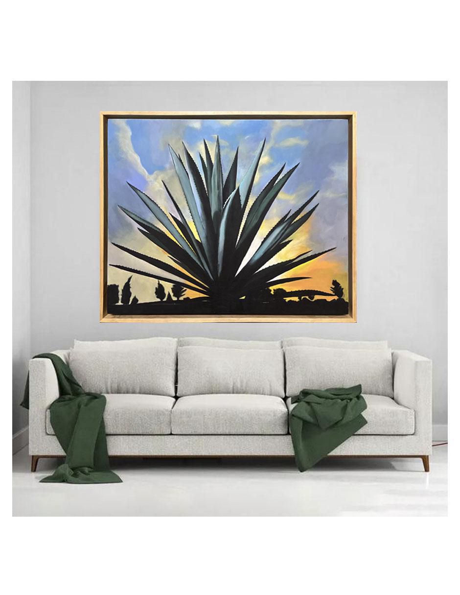 Pintura Jalisco técnica acrílico Agaves 4