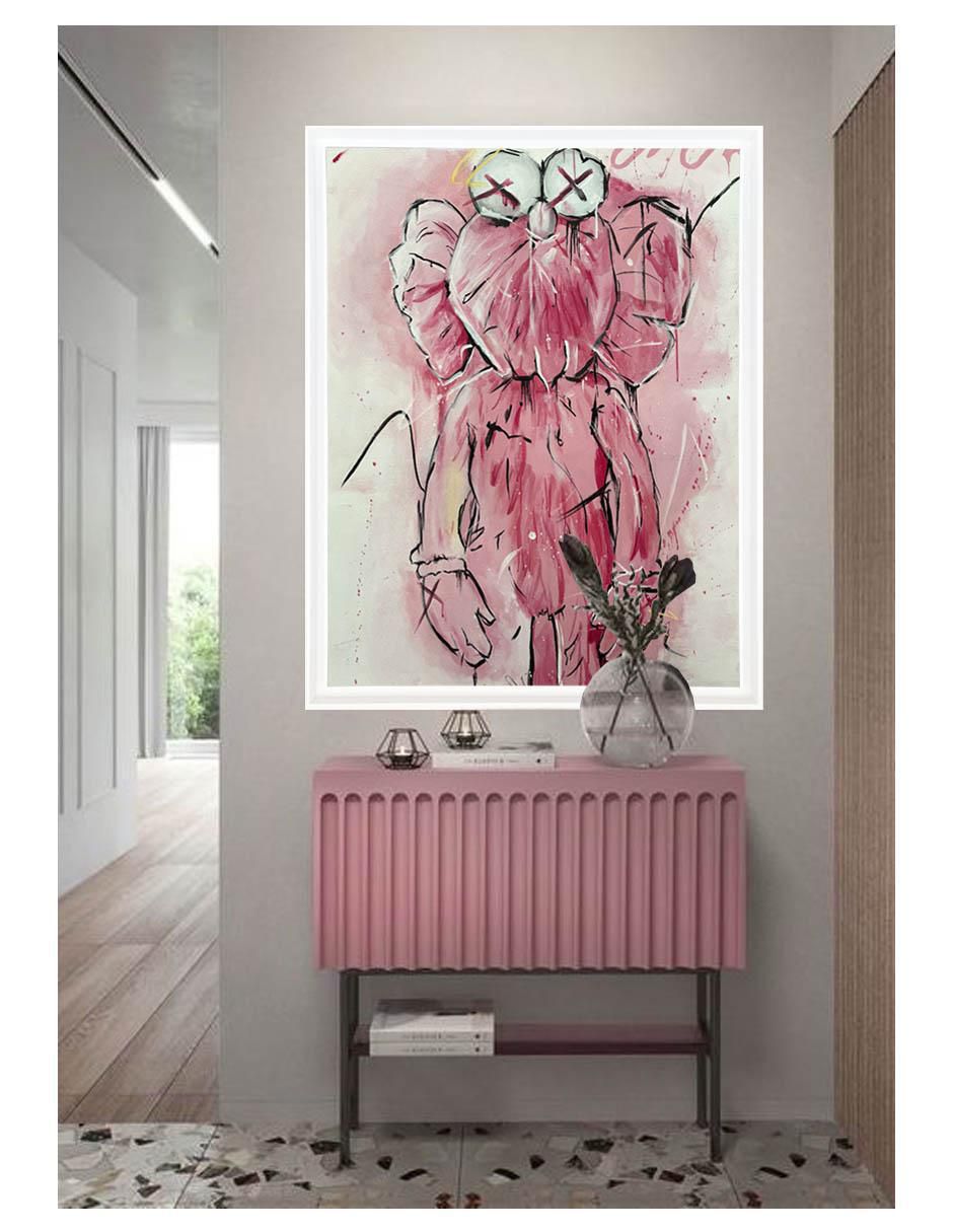 Pintura Kaws técnica acrílico 5