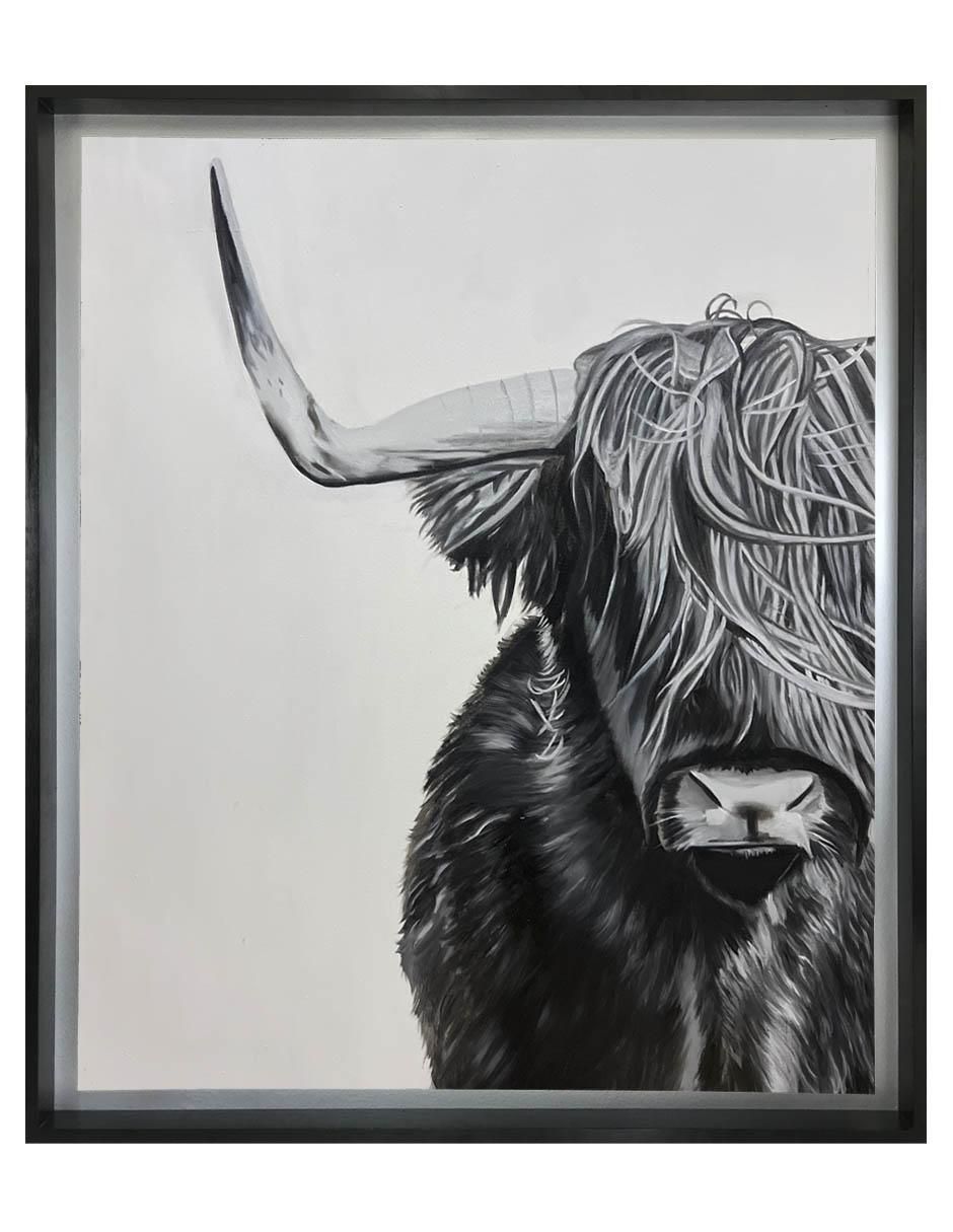 Pintura Buffalo técnica acrílico AnimalArt