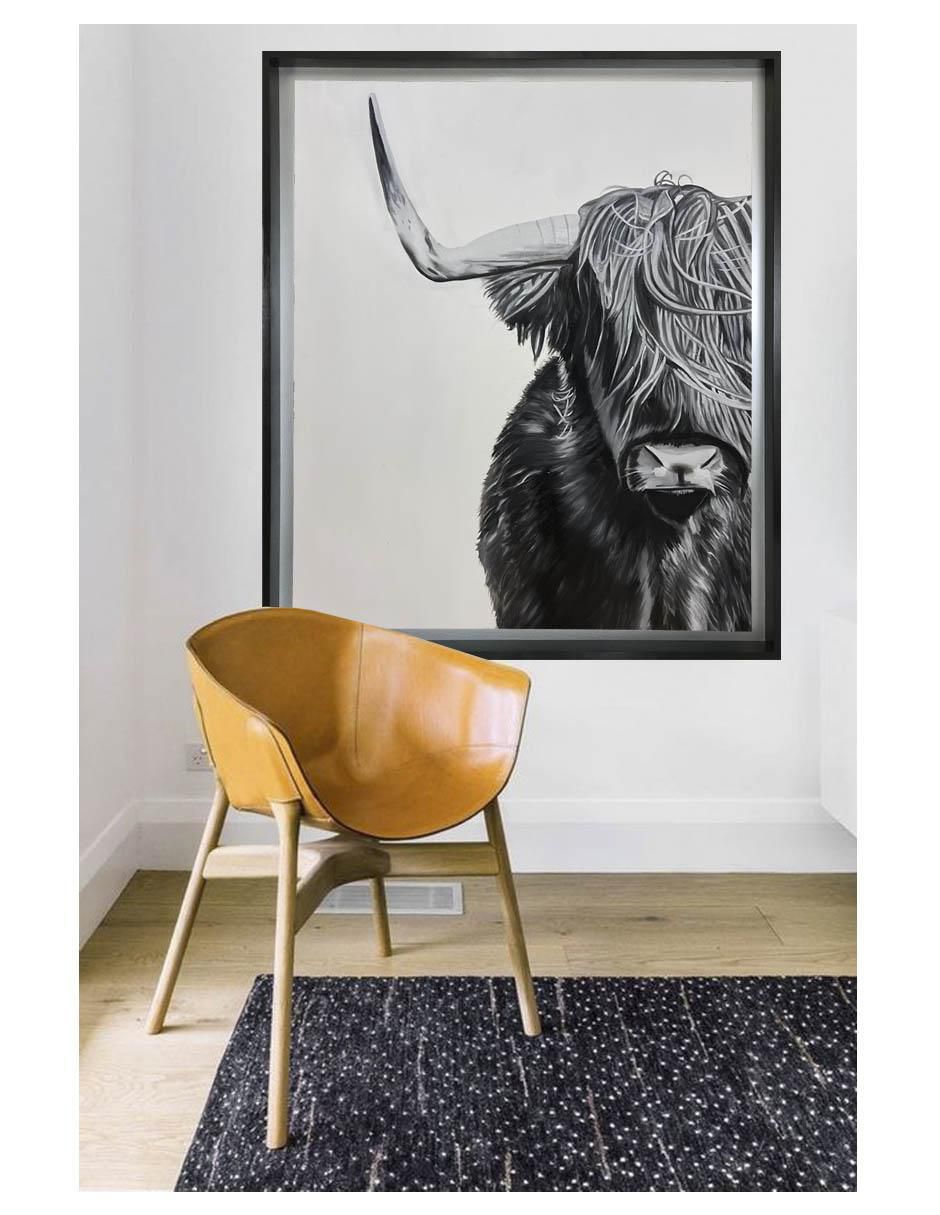 Pintura Buffalo técnica acrílico AnimalArt 2