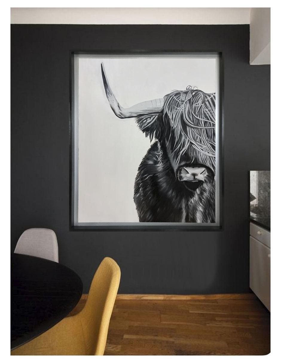 Pintura Buffalo técnica acrílico AnimalArt 3