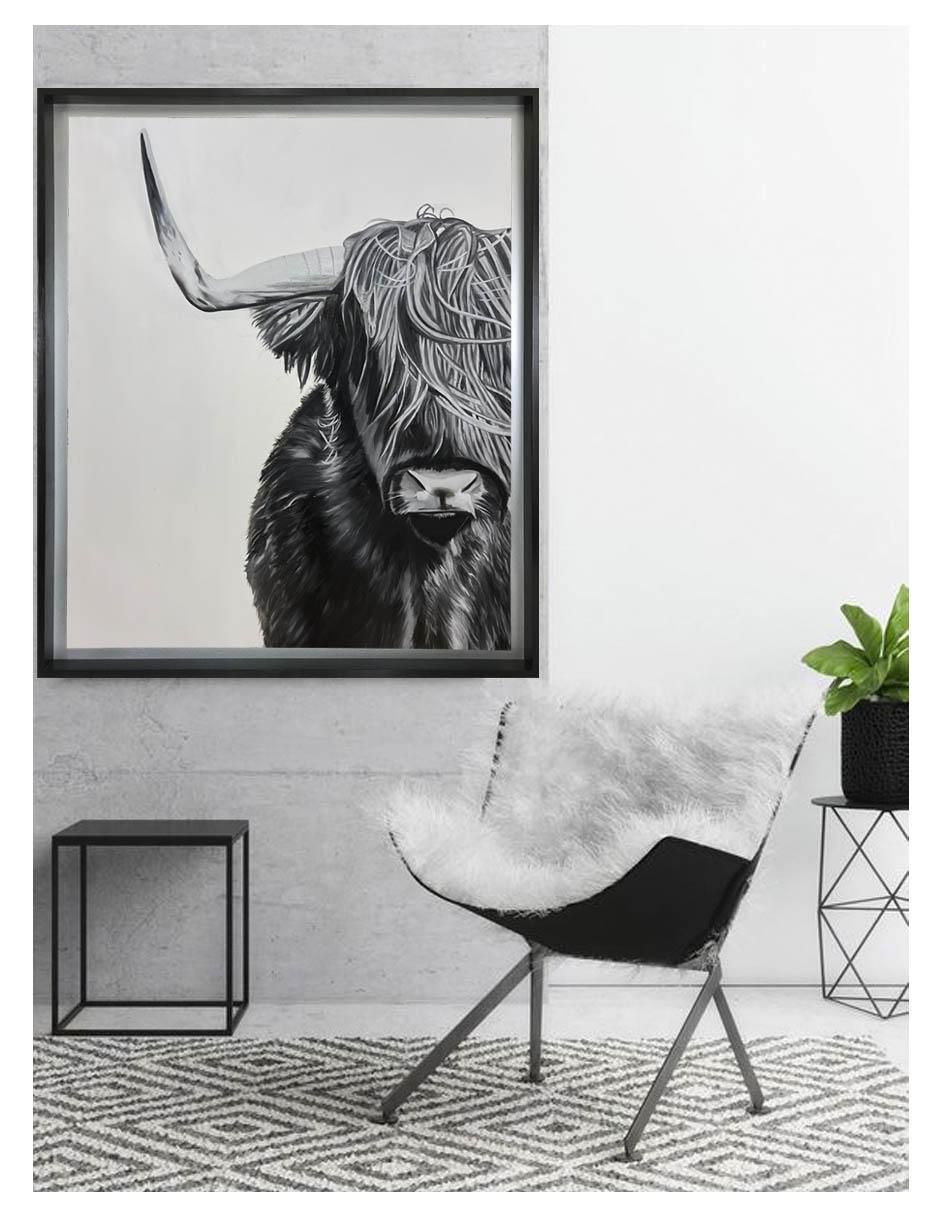 Pintura Buffalo técnica acrílico AnimalArt 4