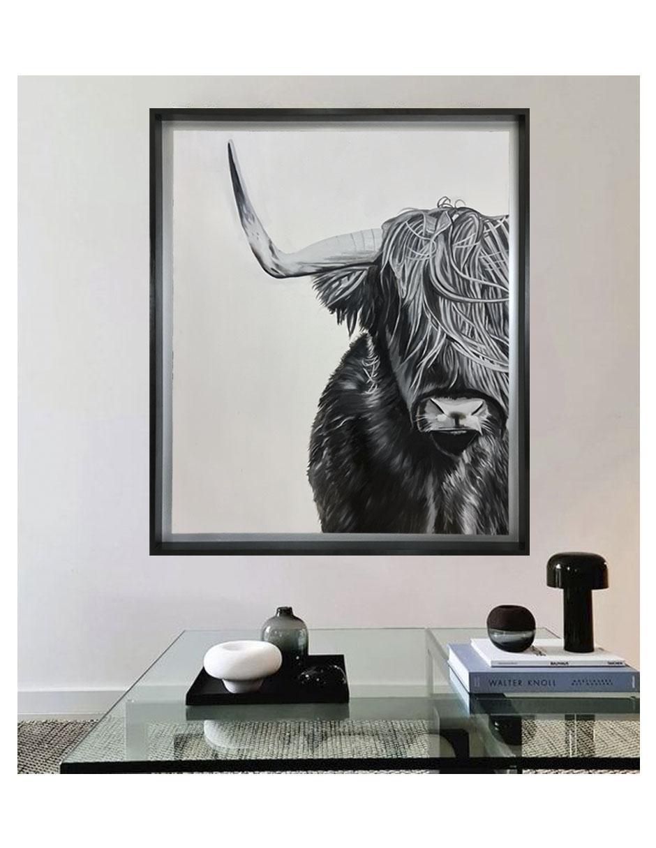 Pintura Buffalo técnica acrílico AnimalArt 6