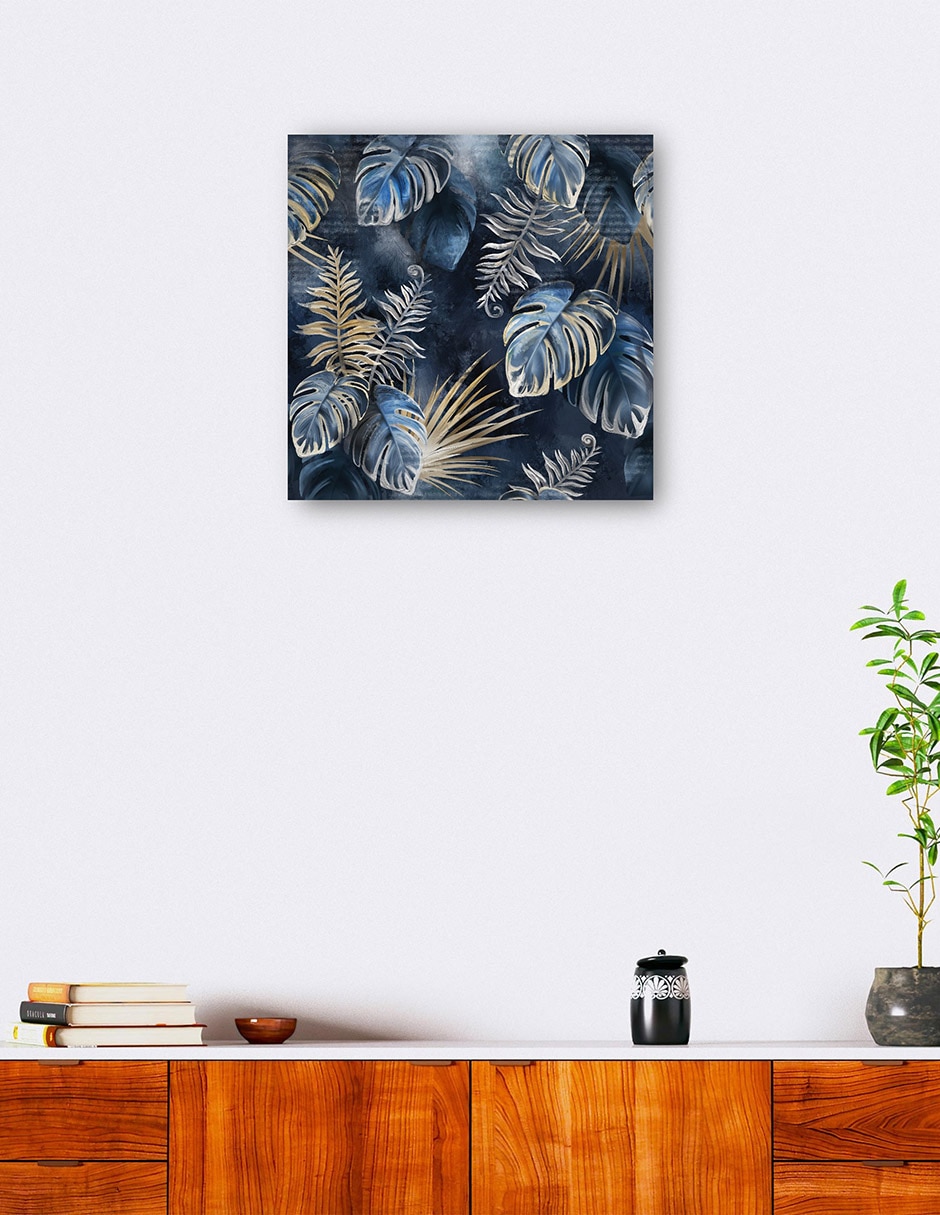 Cuadro decorativo Palmas de medianoche técnica mixta Costa 2