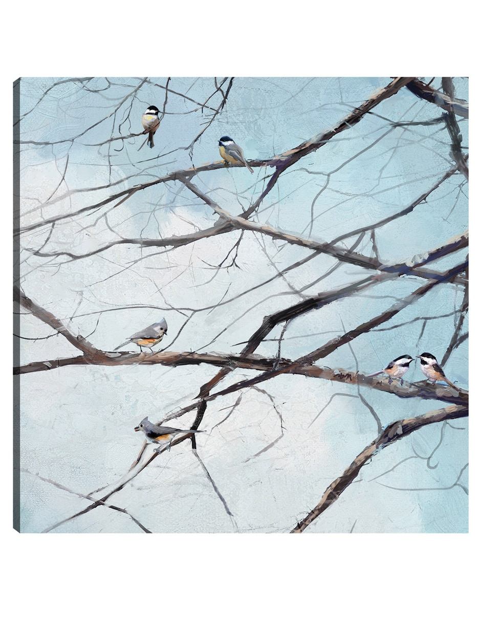 Cuadro decorativo Observación de aves técnica mixta Naturaleza Cuadro decorativo Observación de aves técnica mixta Naturaleza