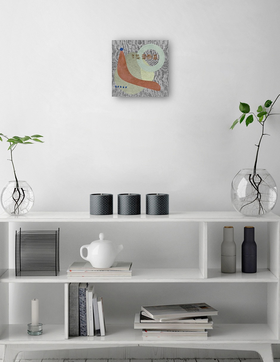 Cuadro decorativo Modogo V técnica mixta Formas 6