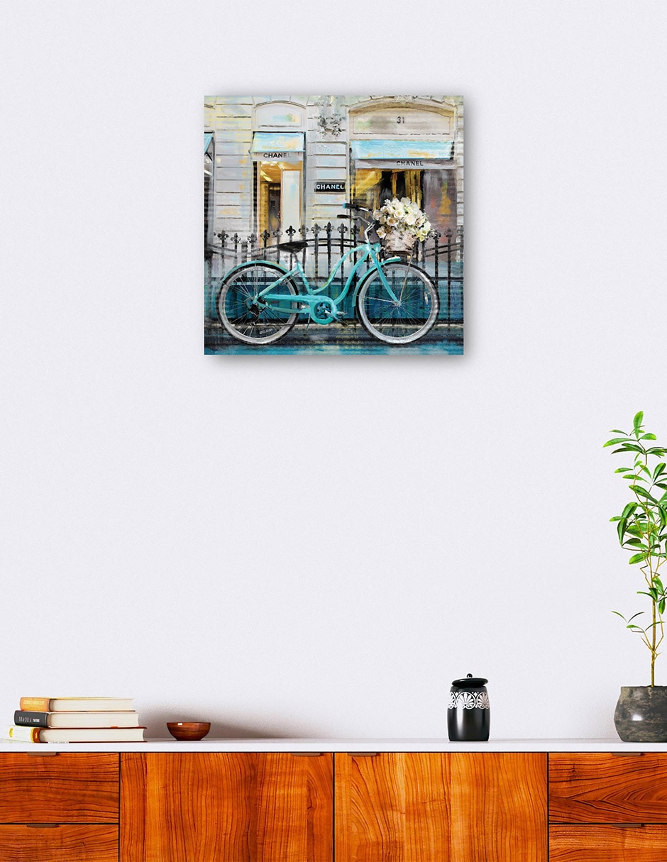 Cuadro decorativo Paseo floral técnica mixta Lugares 2