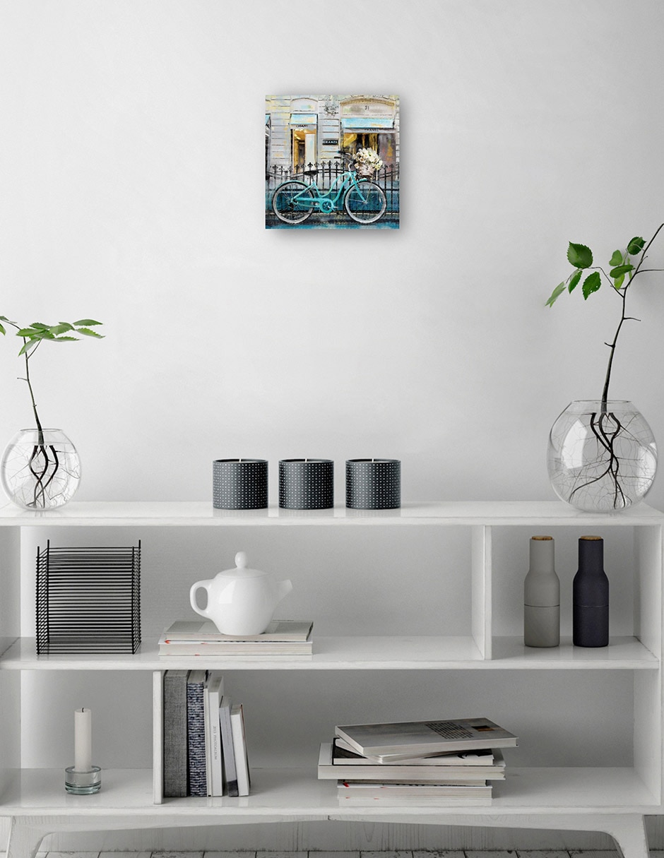 Cuadro decorativo Paseo floral técnica mixta Lugares 6