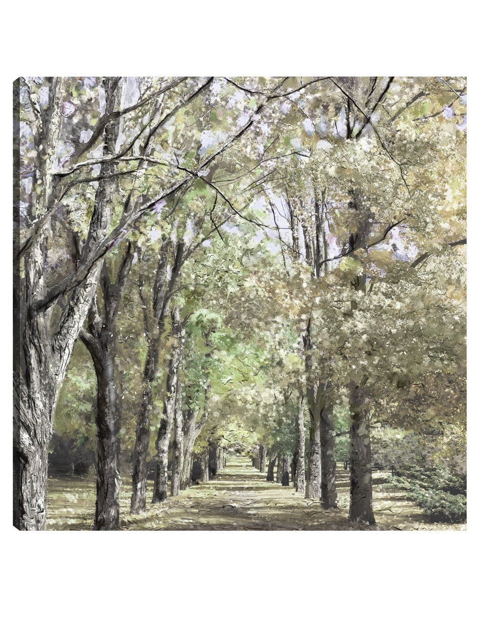 Cuadro decorativo Cordillera de primavera técnica mixta Bosques