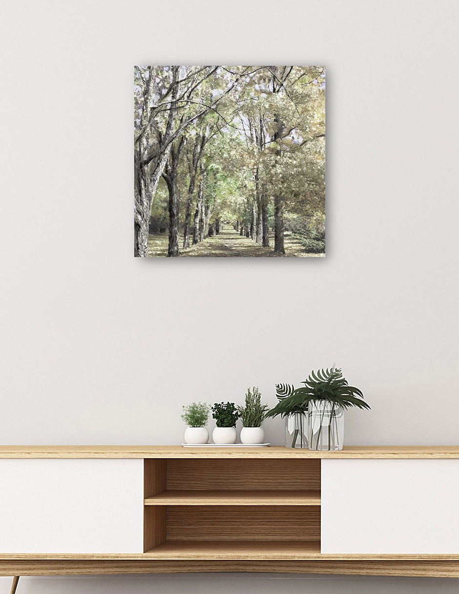 Cuadro decorativo Cordillera de primavera técnica mixta Bosques 3