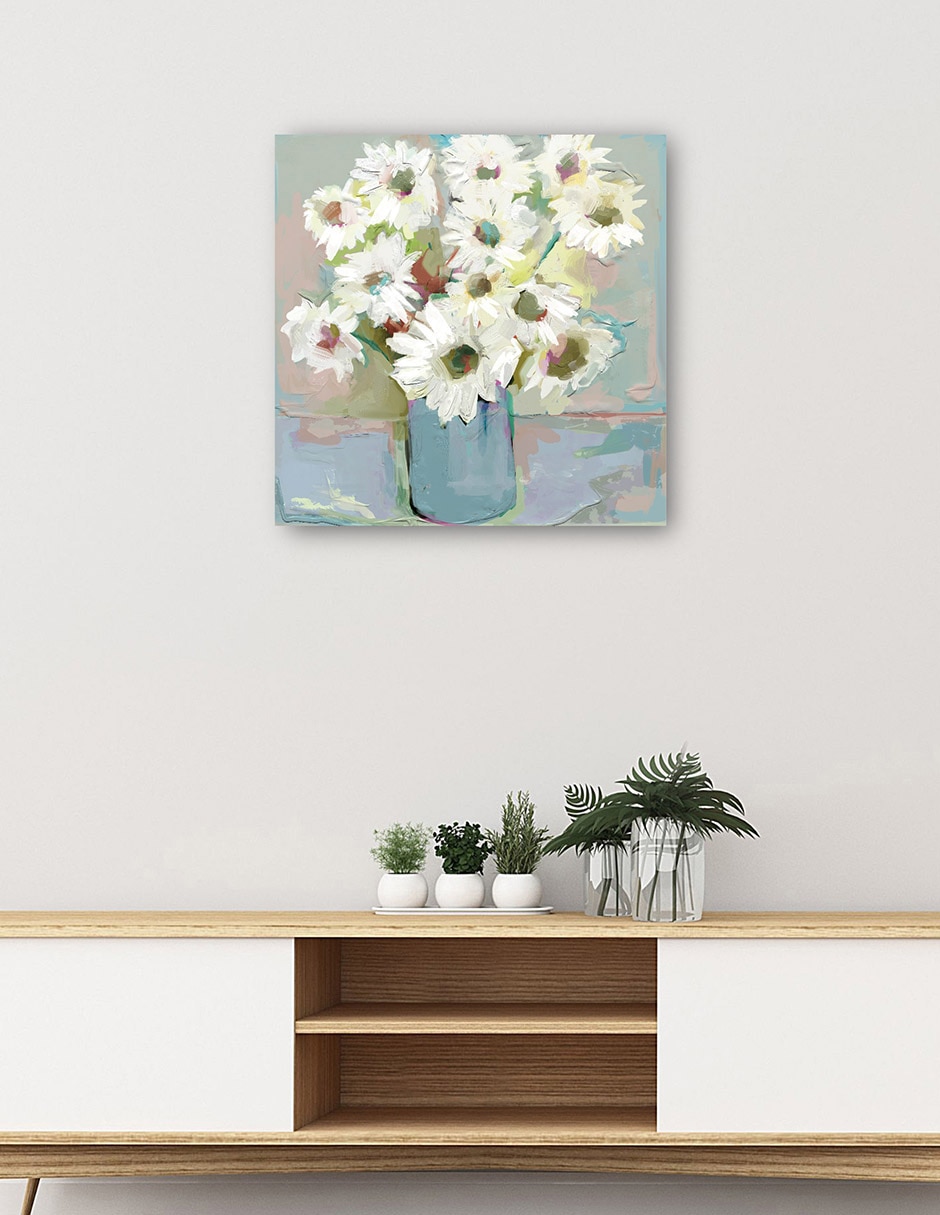 Cuadro decorativo técnica mixta Floral 3