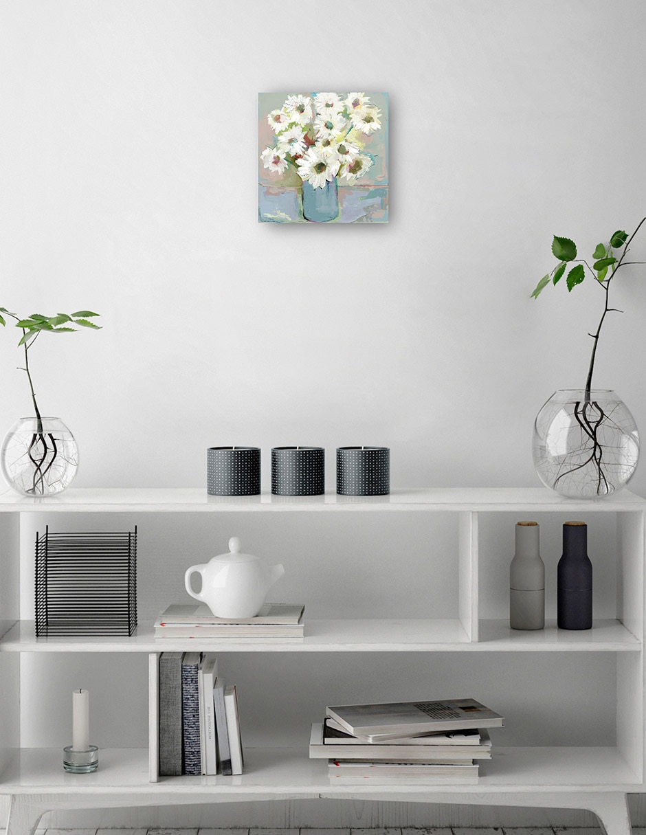 Cuadro decorativo técnica mixta Floral 6