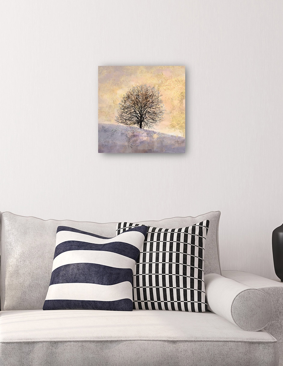 Cuadro decorativo Silueta de Atardecer técnica mixta Crepúsculo 4
