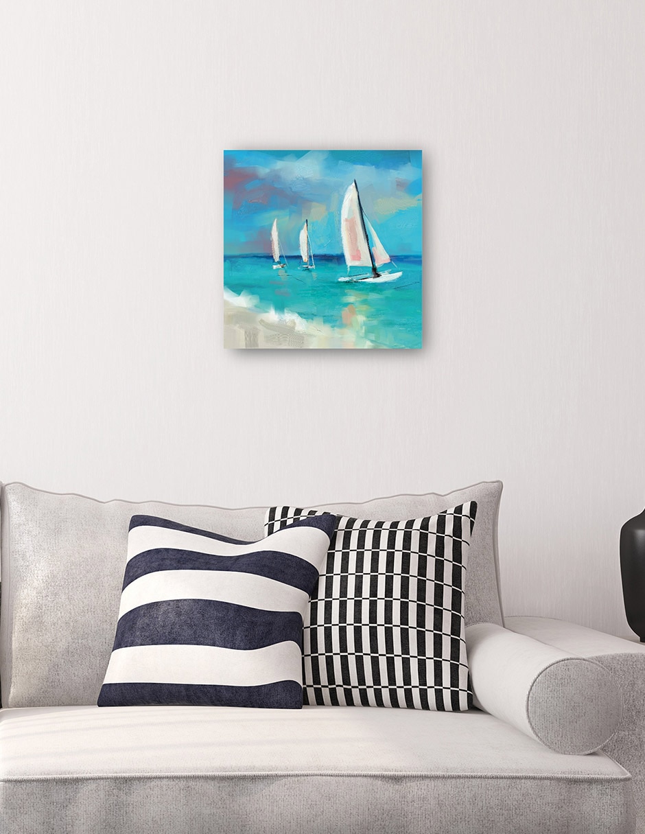Cuadro decorativo Navengacion Tranquila técnica mixta Verano 4