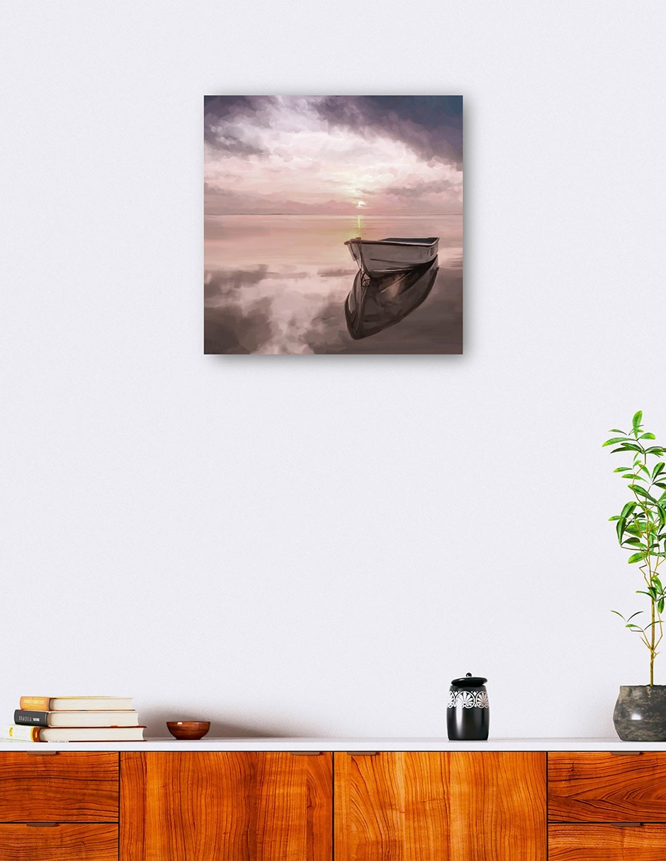 Cuadro decorativo Rubor de Atardecer técnica mixta Crepúsculo 4
