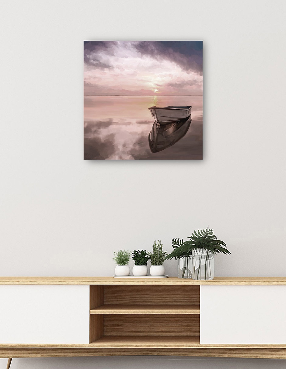 Cuadro decorativo Rubor de Atardecer técnica mixta Crepúsculo 5