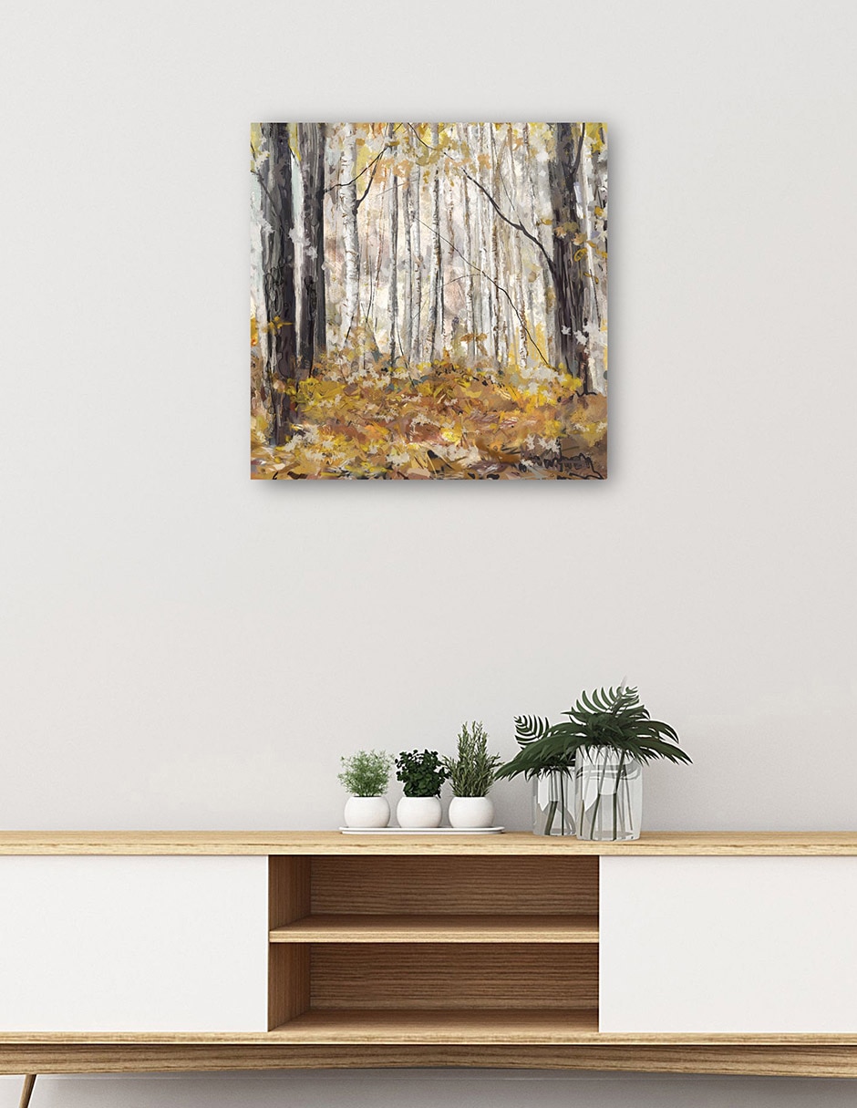 Cuadro decorativo Silencio técnica mixta Otoño 3