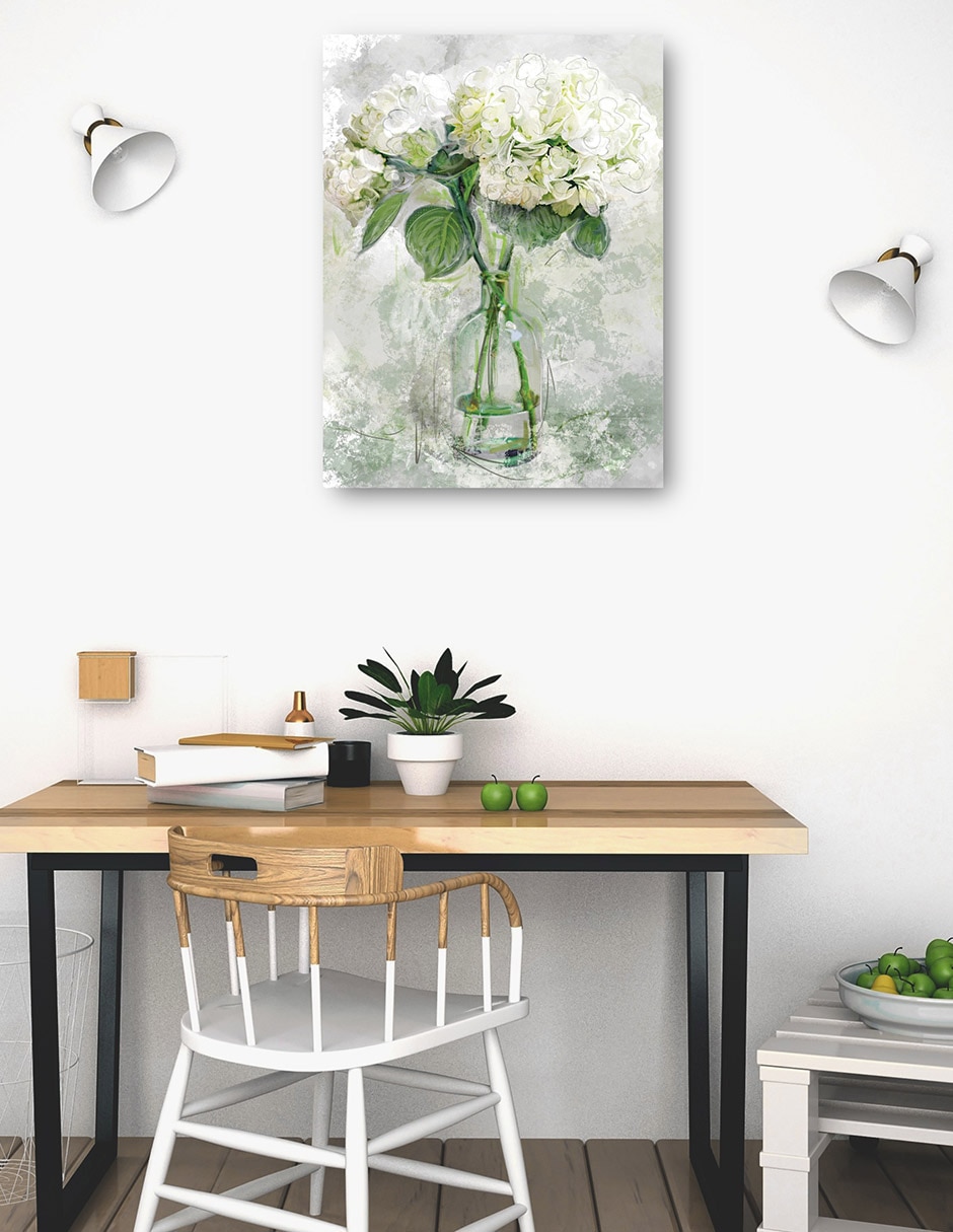 Cuadro decorativo Sencillez técnica mixta Floreros 6
