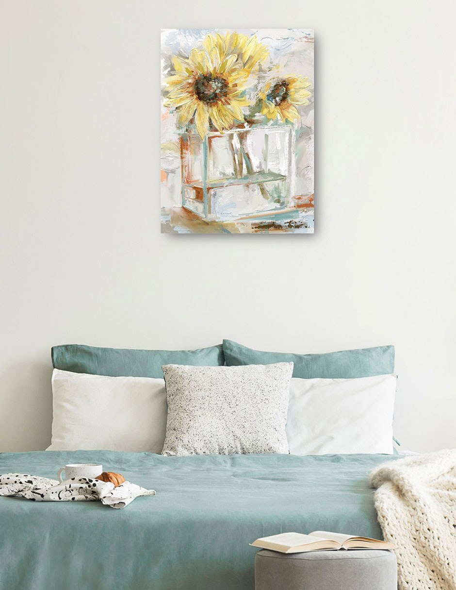 Cuadro decorativo Tournesoles técnica mixta Girasoles 7