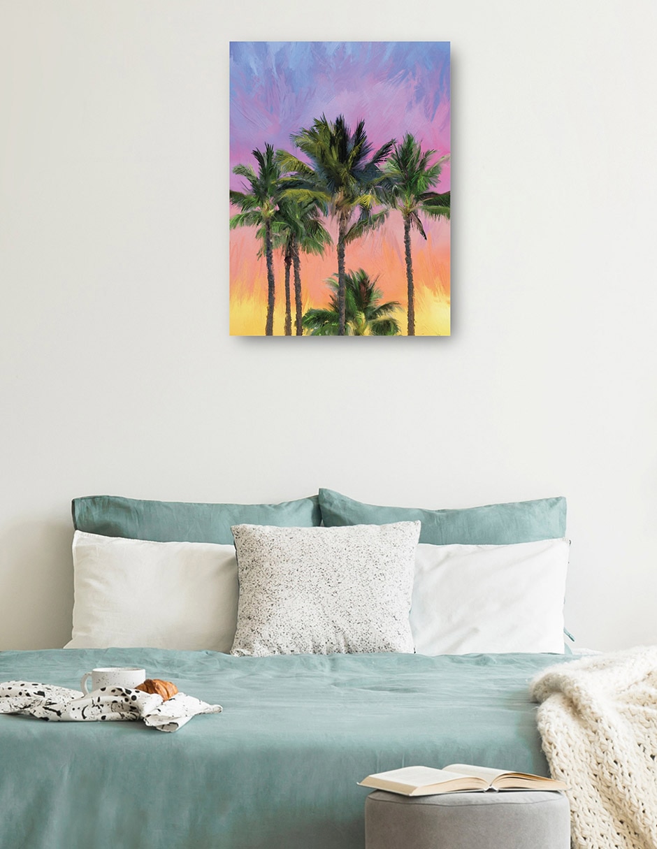 Cuadro decorativo Sorbete Atardecer técnica mixta Verano 7