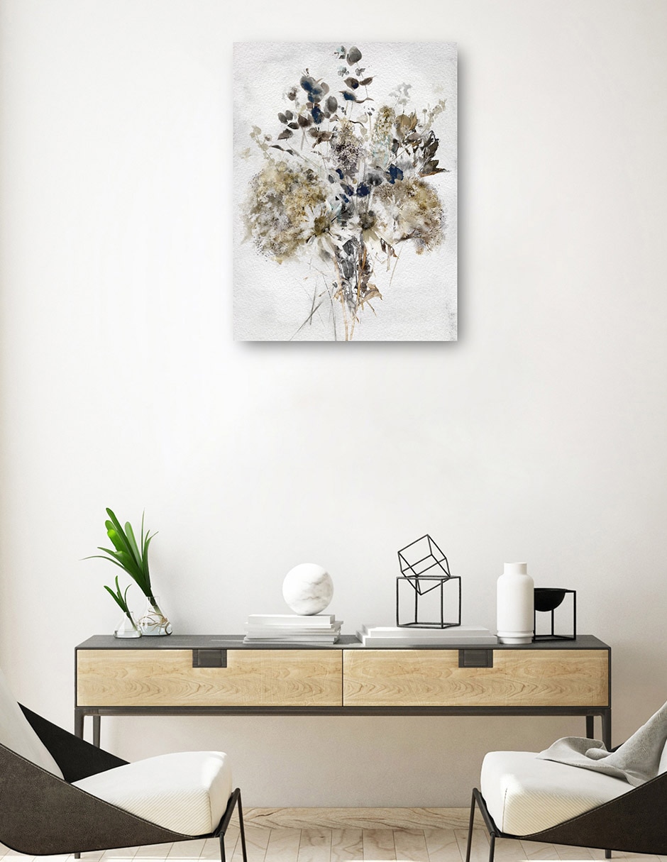 Cuadro decorativo Suave Brisa técnica mixta Arreglo Floral 7