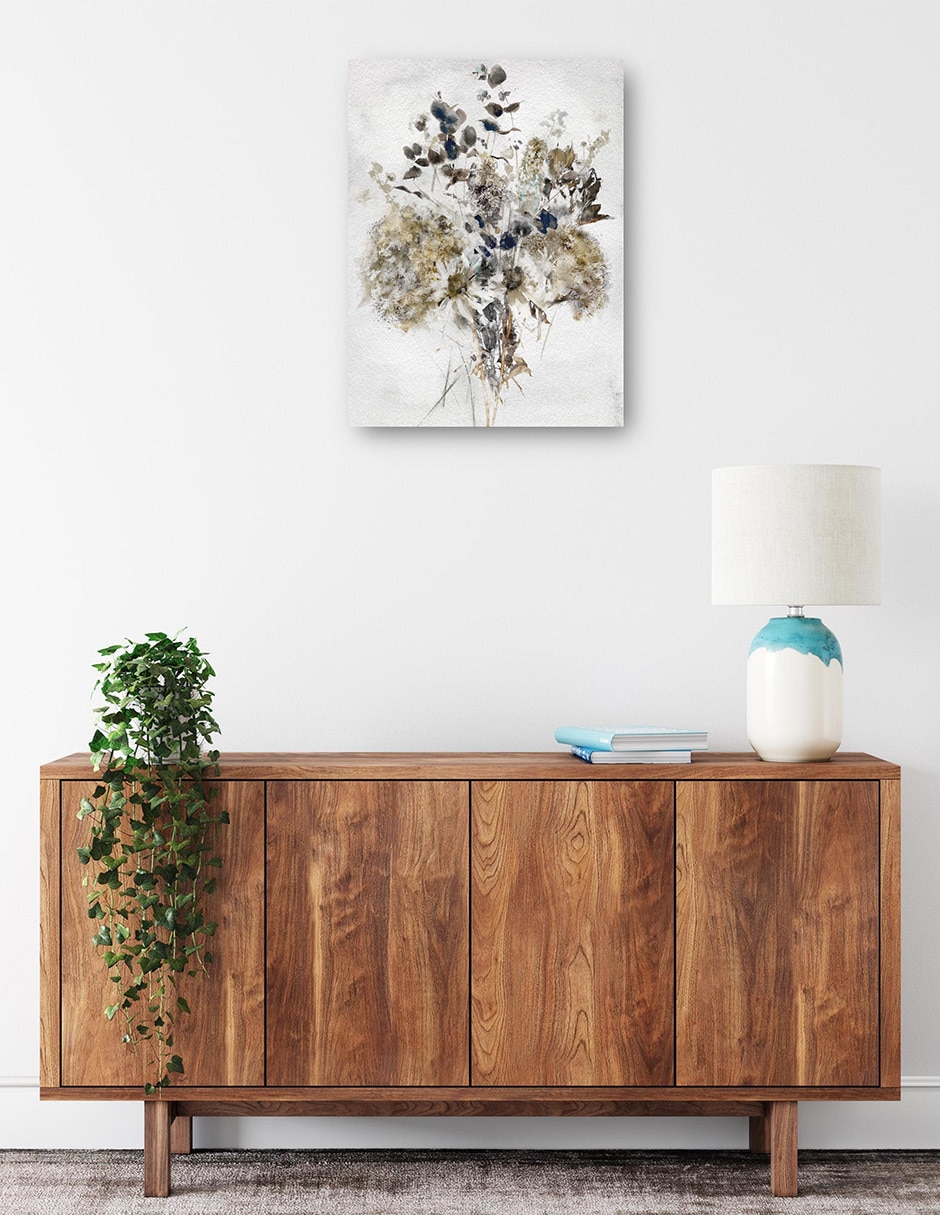 Cuadro decorativo Suave Brisa técnica mixta Arreglo Floral 8