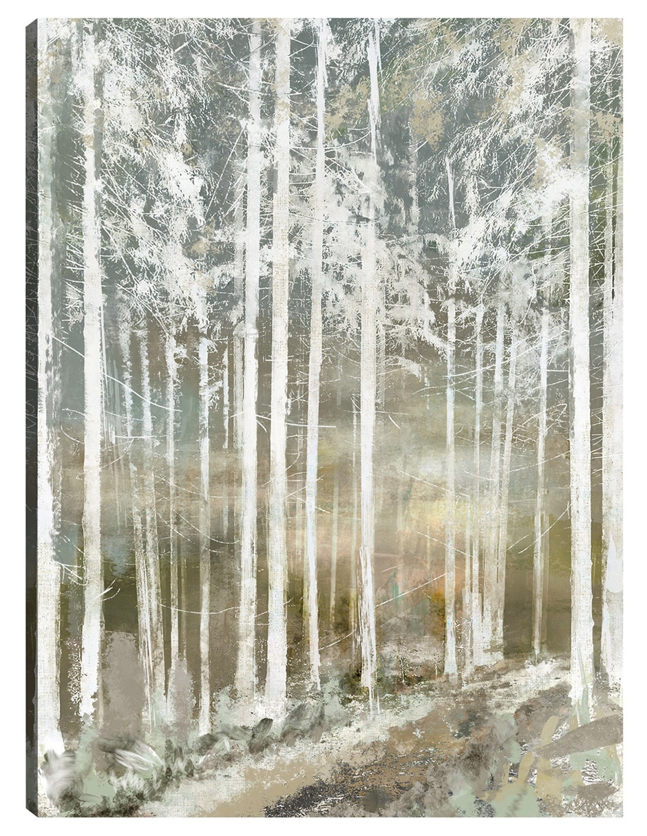 Cuadro decorativo Silueta De Domingo técnica mixta Bosques