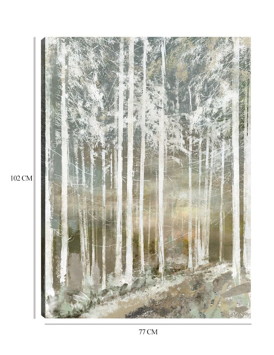 Cuadro decorativo Silueta De Domingo técnica mixta Bosques 9